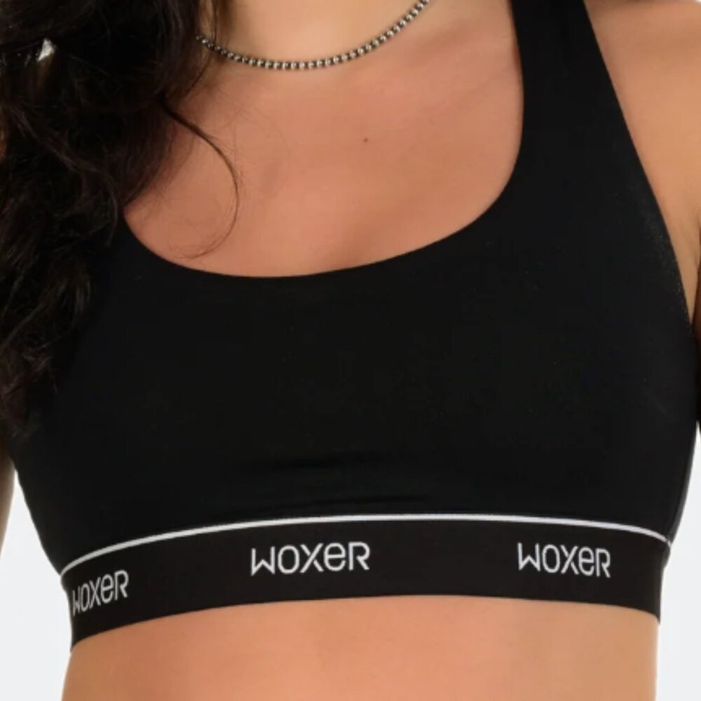 NWT Woxer Black Sports Bra